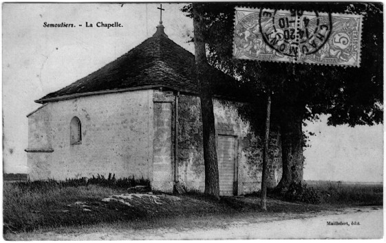 Carte postale de la chapelle en 1905