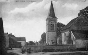 Eglise de Montsaon vers 1904